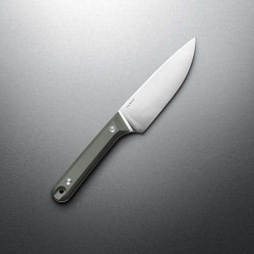 laydown image of The Hells Canyon Chef Knife