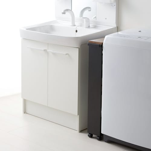 lifestyle image of Tower Rolling Slim Storage Cart