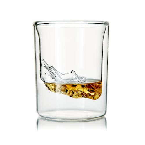laydown image of Grand Tetons - Set of 4 Whiskey Glasses