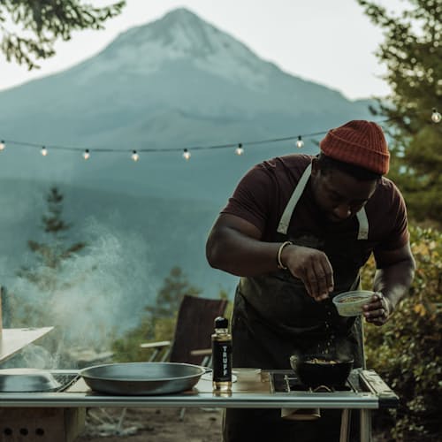 lifestyle image of Waxed Apron