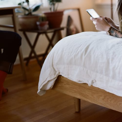 laydown image of Mysa Bed - Queen