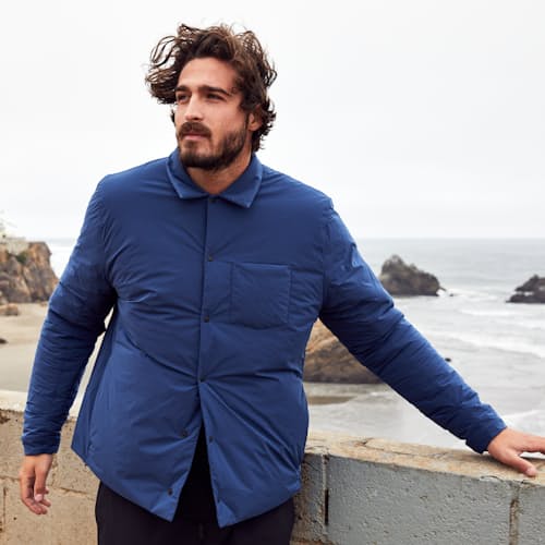 laydown image of Thermal Light Shirt Jacket