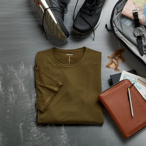 lifestyle image of 72-Hour Merino T-Shirt - Slim Fit