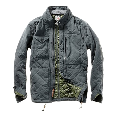 laydown image of Quilted Tanker Jacket
