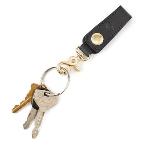 laydown image of Leather Loop Key Chain