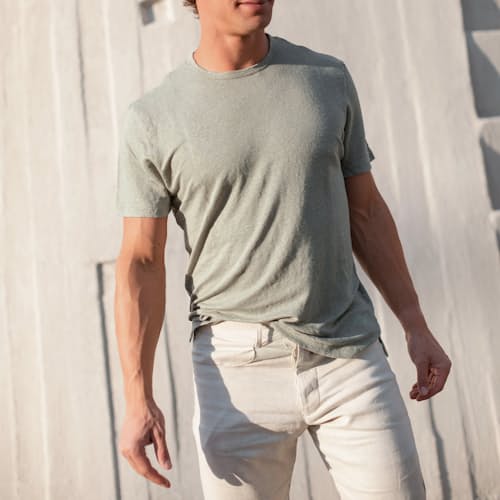 laydown image of Sun Linen T-Shirt