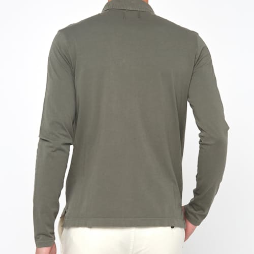 laydown image of Long Sleeve Pensacola Polo